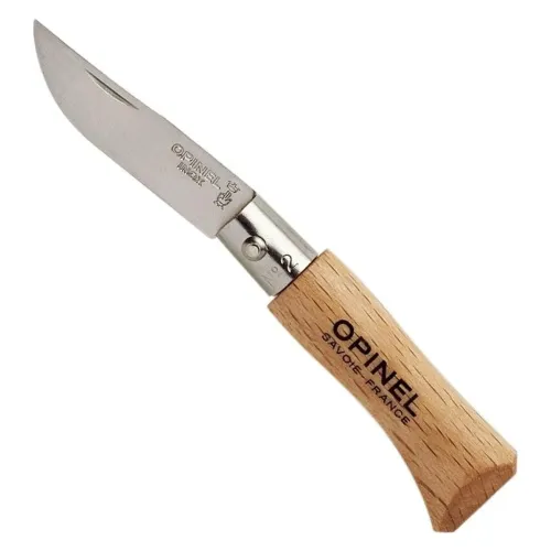 Opinel Inox Kayın Saplı 2 No Paslanmaz Çelik Çakı